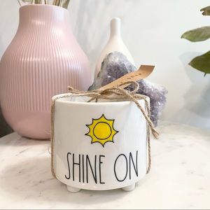 Rae Dunn Shine On Plant Pot